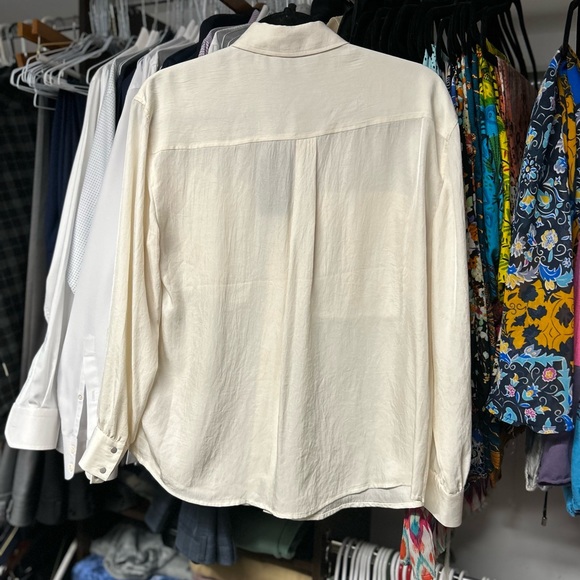 AllSaints Esme Shirt - Ecru White NWT - Picture 4 of 5